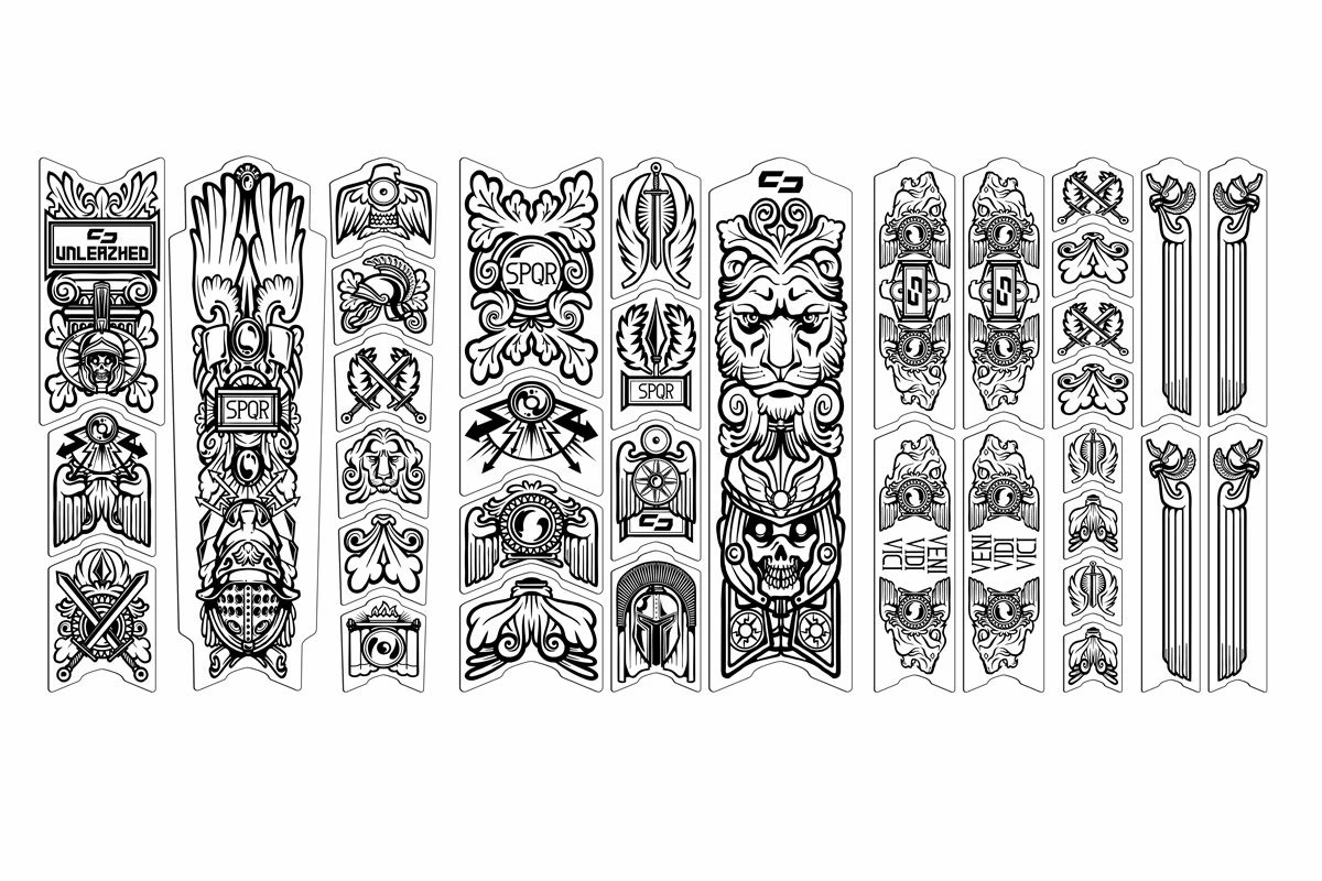 Unleazhed - BP01 Schutzfolie Frame Empire Black Glossy