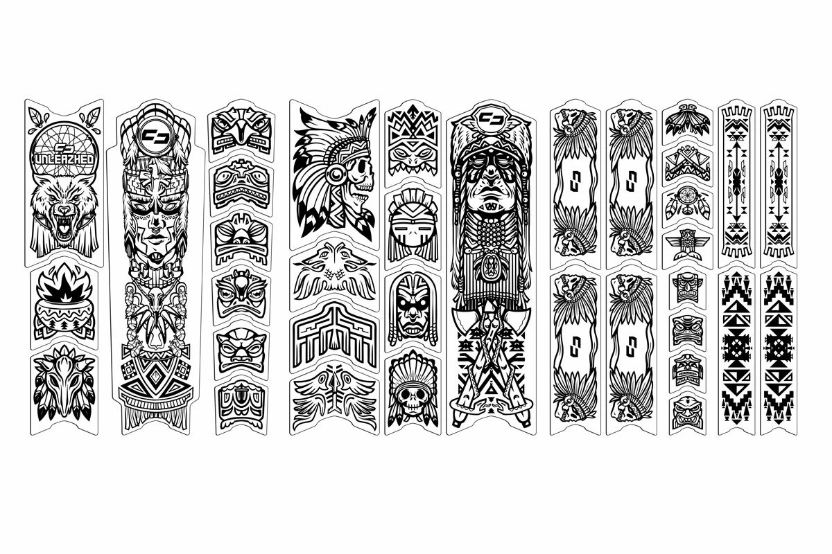 Unleazhed - BP01 Schutzfolie Frame Tatanka Black Glossy